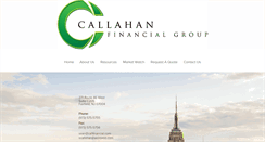 Desktop Screenshot of callahanfinancialgroup.com